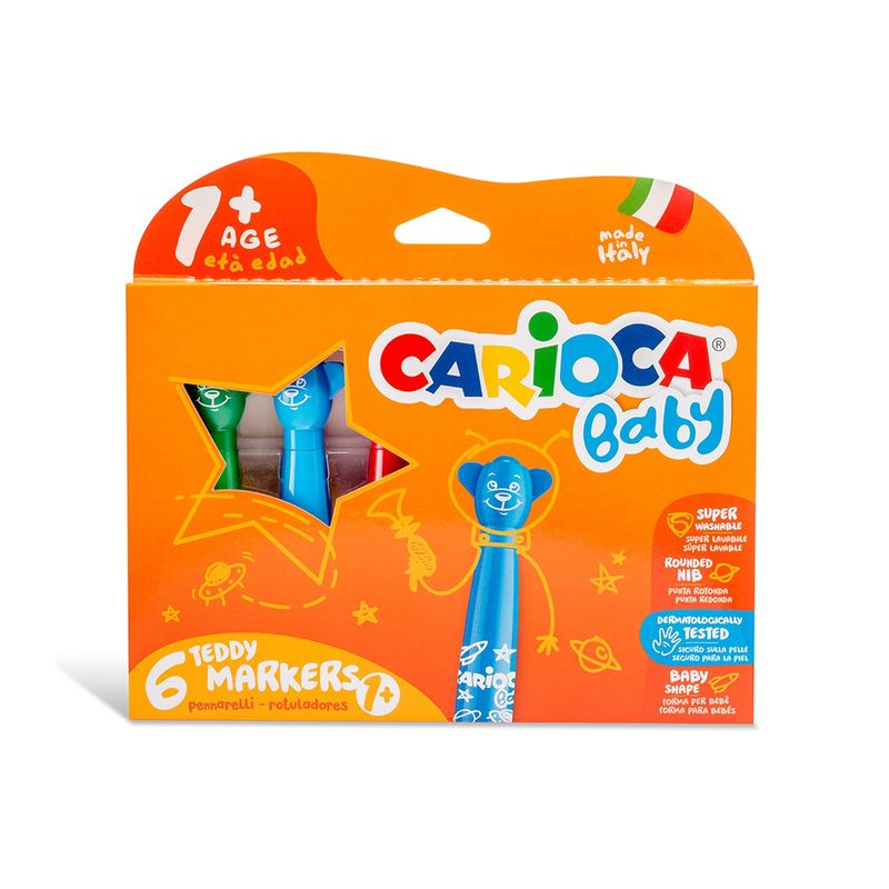 Set de Rotuladores Carioca Jumbo 6 Piezas Multicolor (24 Unidades) 